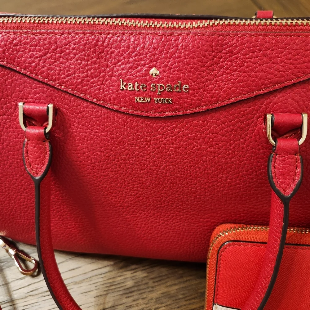 Kate spade purse and wallet, cherry